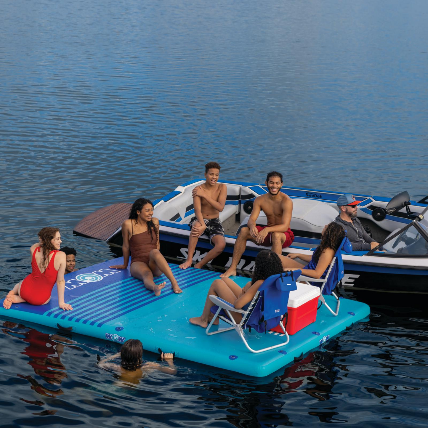 WOW Sports 10'x8'x6" Drop Stitch Vacation Station Dock