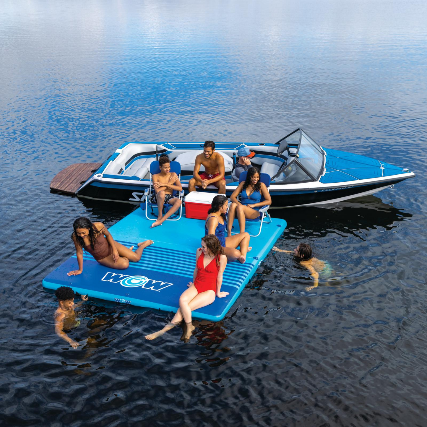 WOW Sports 10'x8'x6" Drop Stitch Vacation Station Dock
