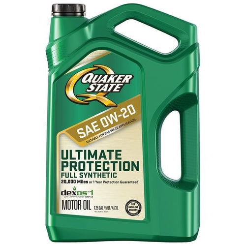 Quaker State Ultimate Protection Full Synthetic 0W-20 Motor Oil, 5 Quart EasyOptionXY LLC
