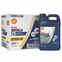 Shell Rotella T6 Full Synthetic 15W-40 Diesel Engine Oil, 2.5 Gallon, 2 Pack Case EasyOptionXY LLC