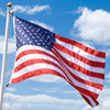 American Nylon Sewn and Embroidered Flag with Brass Grommets by Betsy Flags, 4' x 6' EasyOptionXY LLC
