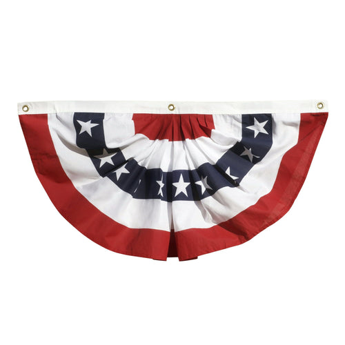 American Pleated Fan with Stars and Stripes by Annin, 3' x 6' EasyOptionXY LLC
