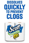 Scott Rapid-Dissolving Toilet Paper, 8 Regular Rolls EasyOptionXY LLC