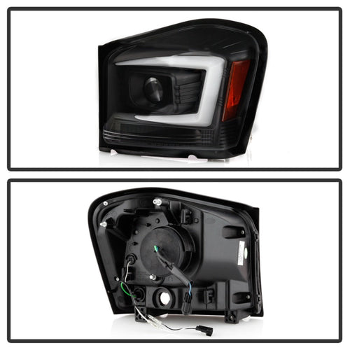 Spyder 04-06 Dodge Durango Projector Headlights - Black PRO-YD-DDU04-LB-BK OffRoadUSA.com