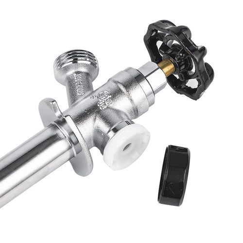 1/2" Push Fit x 3/4" Hose Bibb, 4" Anti Siphon Frost Free Sillcock