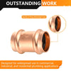1" Press Copper Coupling w/Stop (Lead Free) Plumbingsell