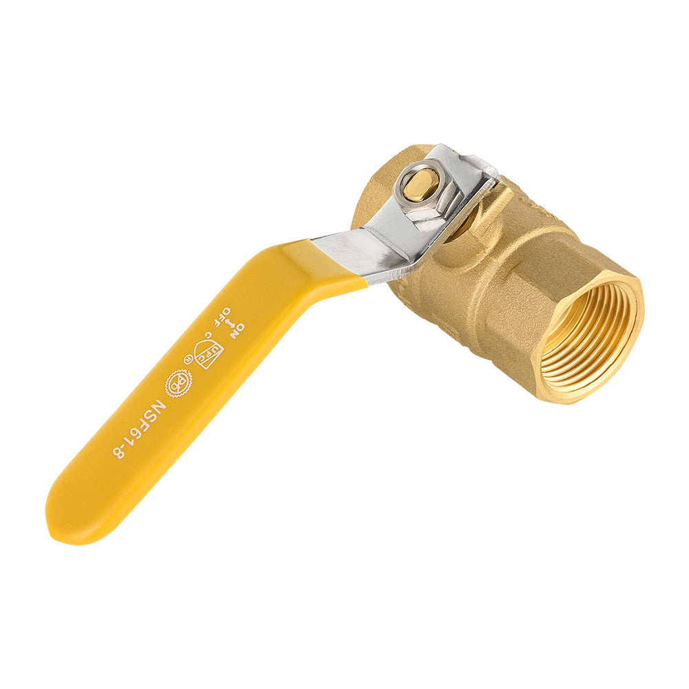 10 Pcs 3/4" FNPT Ball Valve, Yellow (Lead Free) Plumbingsell