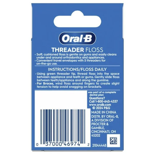 Oral-B Threader Floss, 30 Count EasyOptionXY LLC
