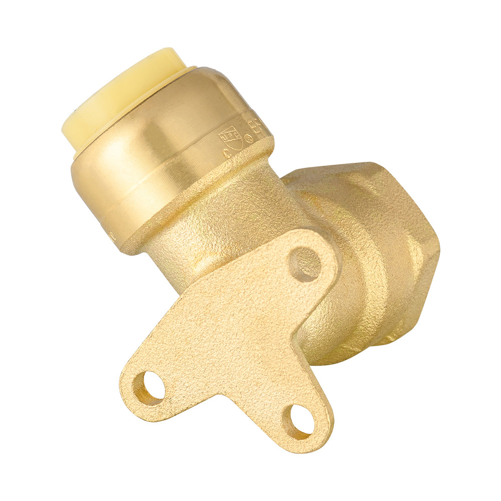 30 Pcs 3/4" x 1/2" F Push Fit Drop Ear Elbow
