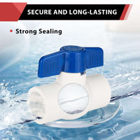 3/4" PVC Ball Valve, Solvent Weld, Sch. 40