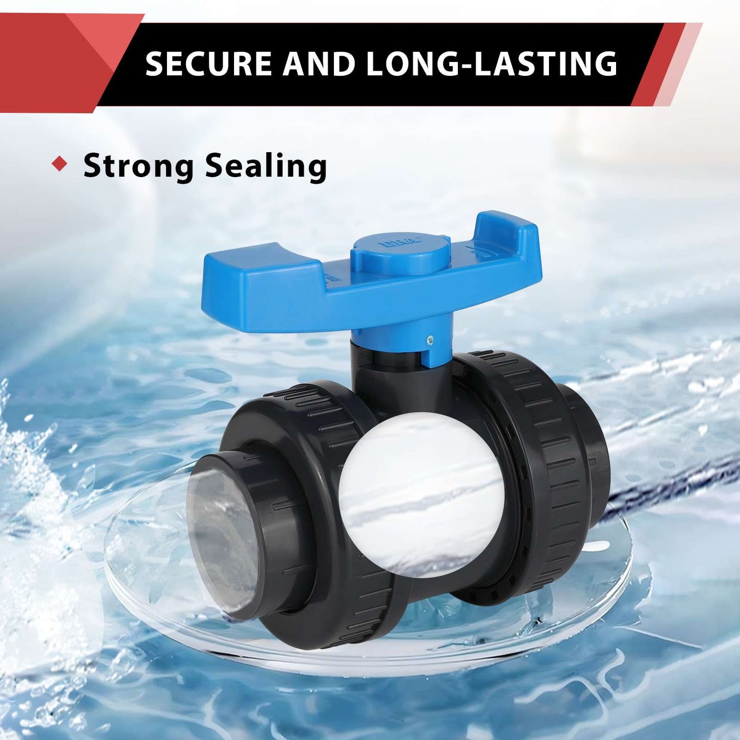 10 Pcs 1" PVC True Union Ball Valve SCH 40/80