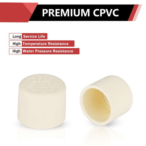 1/2" CTS CPVC Cap (Socket) Plumbingsell