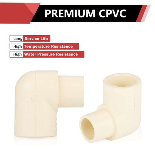 1/2" CPVC CTS 90° Street Elbow (Spigot x Socket) Plumbingsell