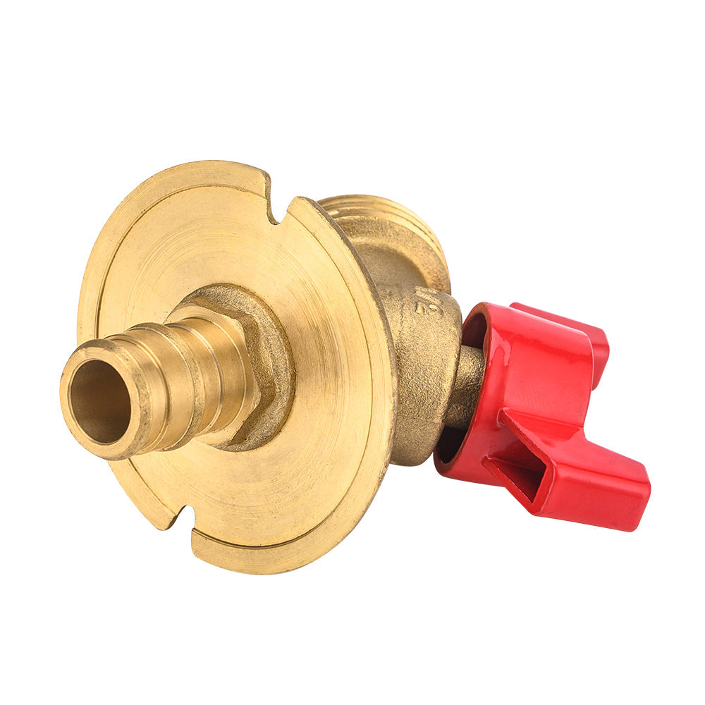 10 Pcs 1/2" PEX Expansion x 3/4" NH, PEX Sillcock, Red
