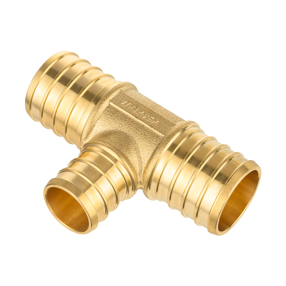 PEX-B Crimp 1" PEX x 1" PEX x 3/4" PEX Reducing Tee (Lead Free)