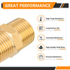 3/8" Male NPT Brass Hex Connector