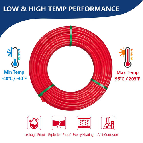 3/4" 100ft PEX-A Pipe (Red & Cutter) Plumbingsell