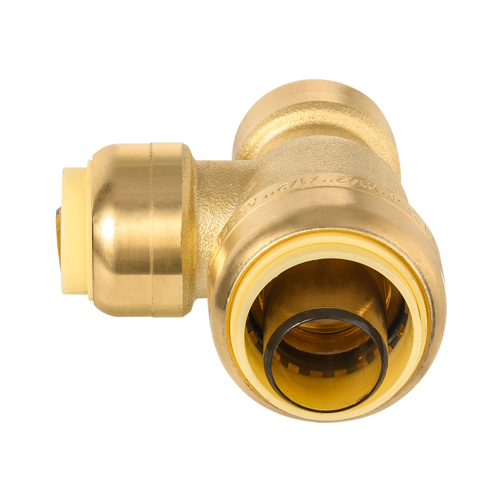 30 Pcs 3/4" x 1/2" x 1/2" Push Fit Tee