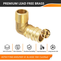 PEX A Expansion 3/4" PEX x 1/2" Male NPT Elbow (Lead Free) Plumbingsell
