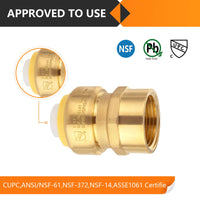 1" x 1" F Push Fit Female Adapter