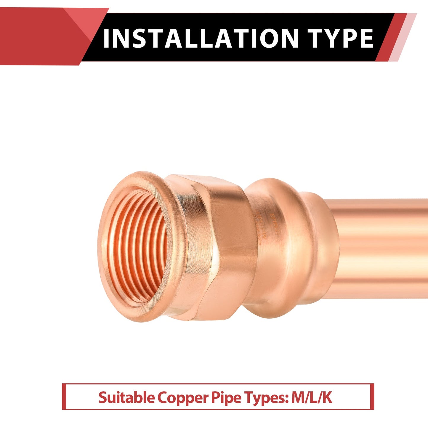 30 Pcs 3/4" Press Copper x 3/4" Female Threaded Adapter (Lead Free)