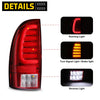 Winjet 2005-2015 Toyota Tacoma LED Sequential Tail Light w/Yellow Turn Signal - Chrome / Red OffRoadUSA.com
