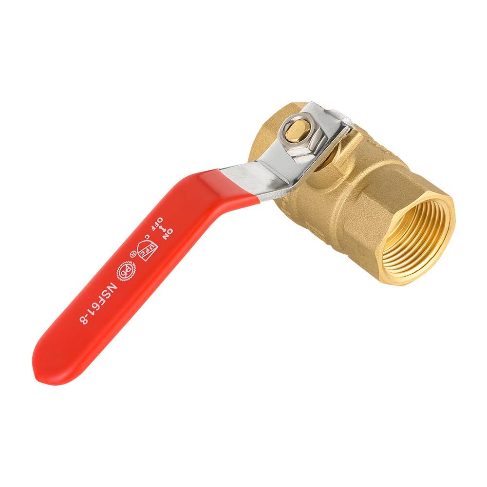 10 Pcs 3/4" FNPT Ball Valve, Red (Lead Free)