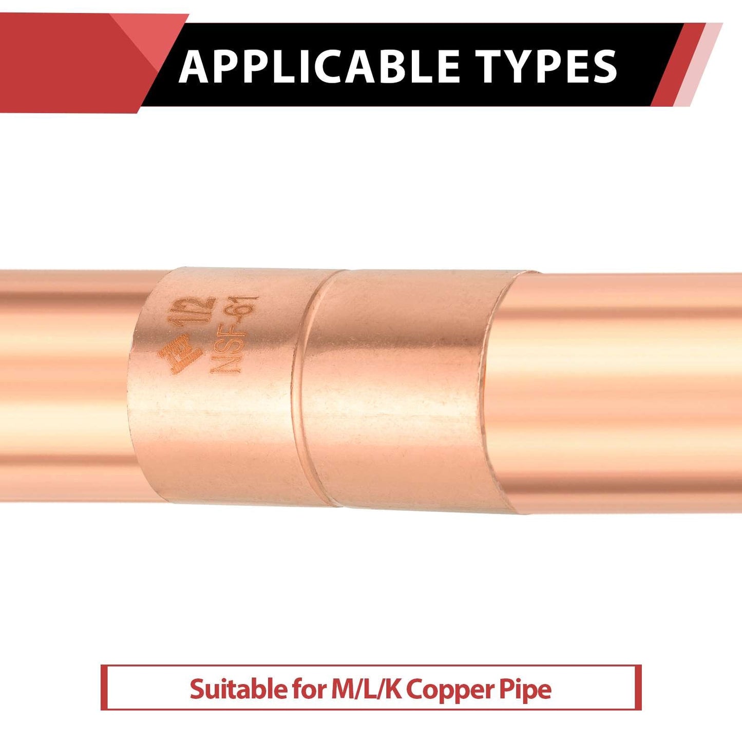 30 Pcs 1-1/2" Copper Coupling With Rolled Stop at Wholesale Price