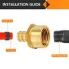 PEX-B Crimp 1/2" PEX x 3/4" Female Threaded Adapter (Lead Free) Plumbingsell