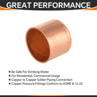 1" Solder Copper Pipe End Cap (Plug) Plumbingsell