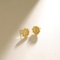 Alpha Omega Stud Earrings vanimy