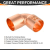 3/4" 90º Short Radius Copper Elbow Plumbingsell