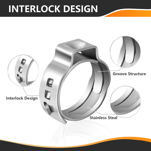 PEX Clamp Rings 1/2" (100) in Bottle Plumbingsell