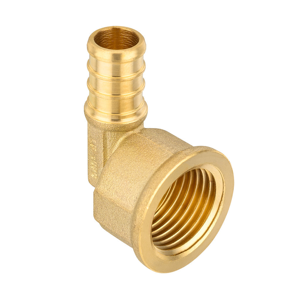 PEX-B Crimp 1/2" PEX x 1/2" Female Threaded Elbow (Lead Free)