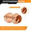 1/2" Press Copper Coupling w/Stop (Lead Free) Plumbingsell
