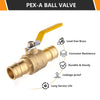 1" PEX Expansion Ball Valve, Yellow (Lead Free) Plumbingsell
