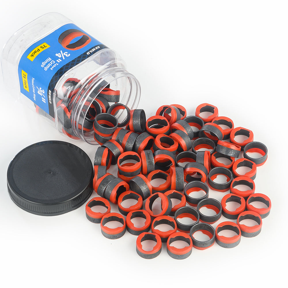 PEX Copper Rings 3/4", w/End Stop, 75 Pro Pack