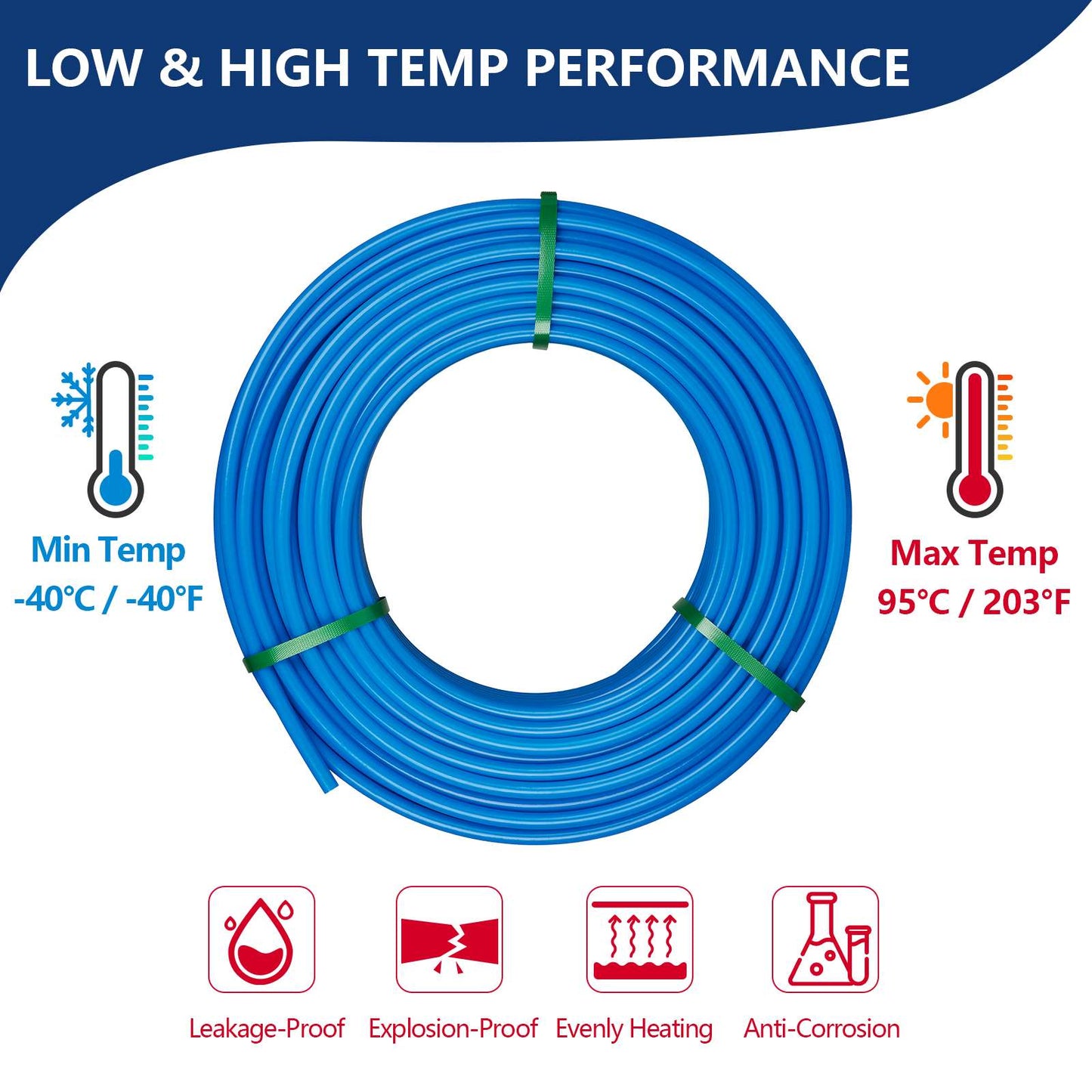 1/2" 200ft PEX-B Pipe (Blue & Cutter)