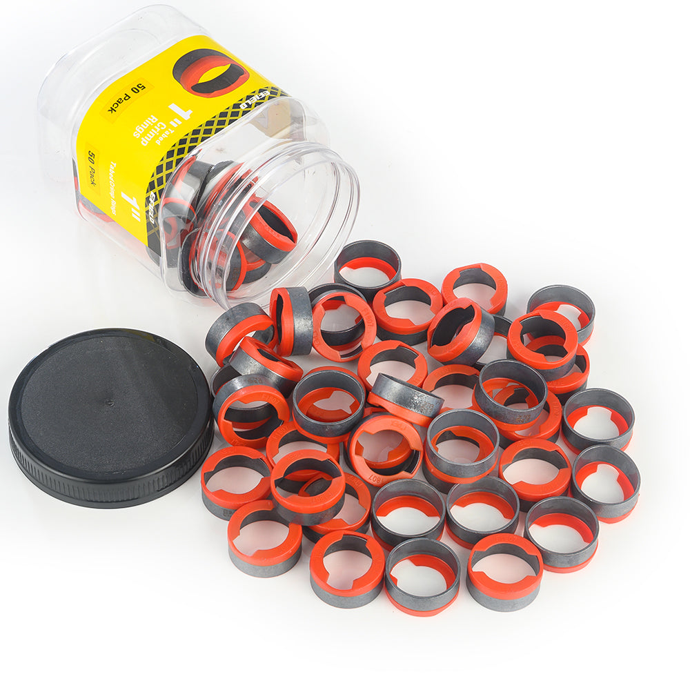 PEX Copper Rings 1", w/End Stop, 50 Pro Pack