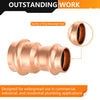 1" x 3/4" Copper Press x Press Coupling NO Stop (Lead Free) Plumbingsell