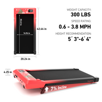 DeerRun Q2 Urban Smart Walking Pad with Incline Treadmill Remote Control