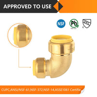 1" x 3/4" Push Fit Elbow