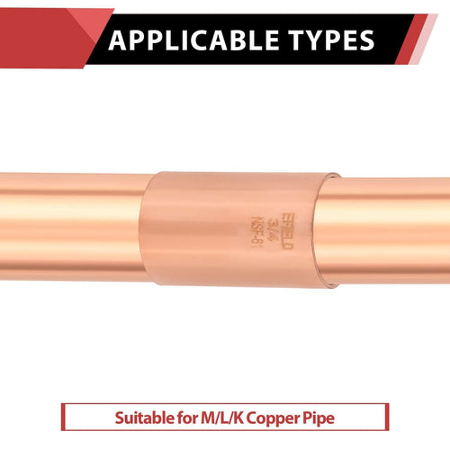 3/4" Copper Coupling, No Stop Plumbingsell