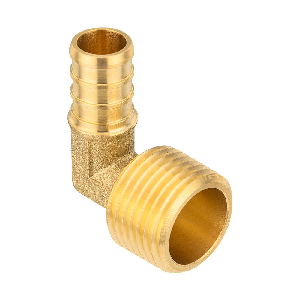 PEX-B Crimp 1/2" PEX x 1/2" Male Threaded Elbow (Lead Free)