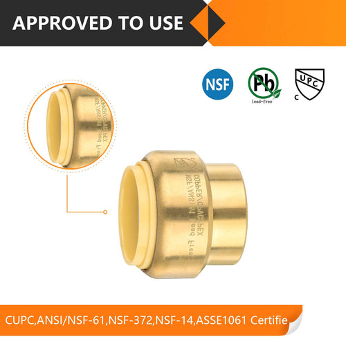 1/2" Push Fit Plug (End Stop) Plumbingsell