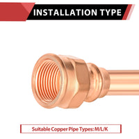 1/2" Press Copper x 3/4" Female Threaded Adapter (Lead Free) Plumbingsell