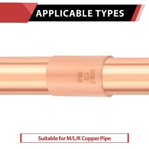 1/2" Copper Coupling, No Stop Plumbingsell