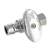 1/2" PEX Expansion x 3/8" OD Compr. Straight Stop Valve, 1/4 Turn (Lead Free) Plumbingsell