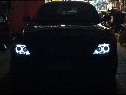 Spyder BMW Z4 03-08 Projector Headlights Xenon/HID Model Only - LED Halo Black PRO-YD-BMWZ403-HID-BK OffRoadUSA.com