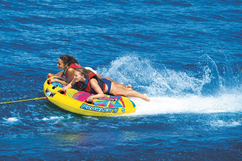 WOW Sports Prowler Towable 2 Person 2P Starter Kit with 12V Pump & 2K Tow Rope (22-WTO-3991-X) Jupiter Gear